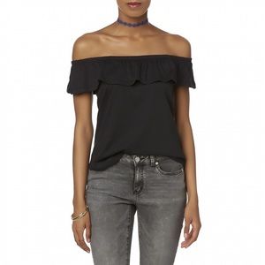 NWT JOE BOXER RUFFLE FLOUNCE BLOUSE